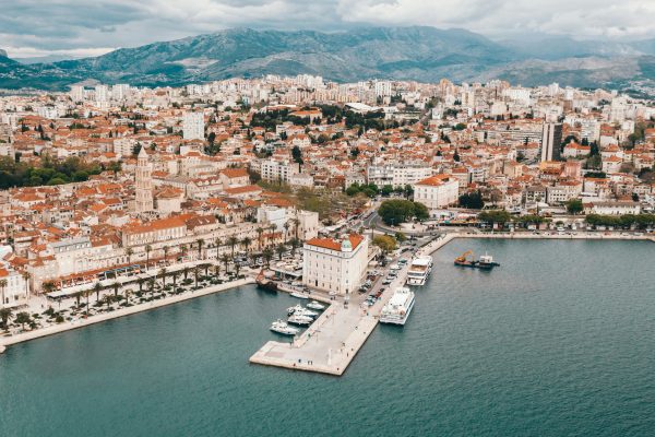 A stunning aerial view of Split